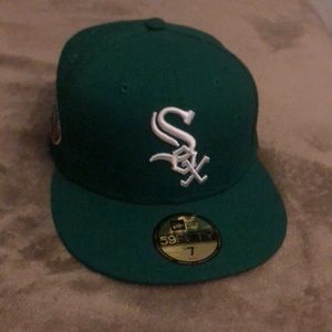 Green/orange white Sox new age fitted hat